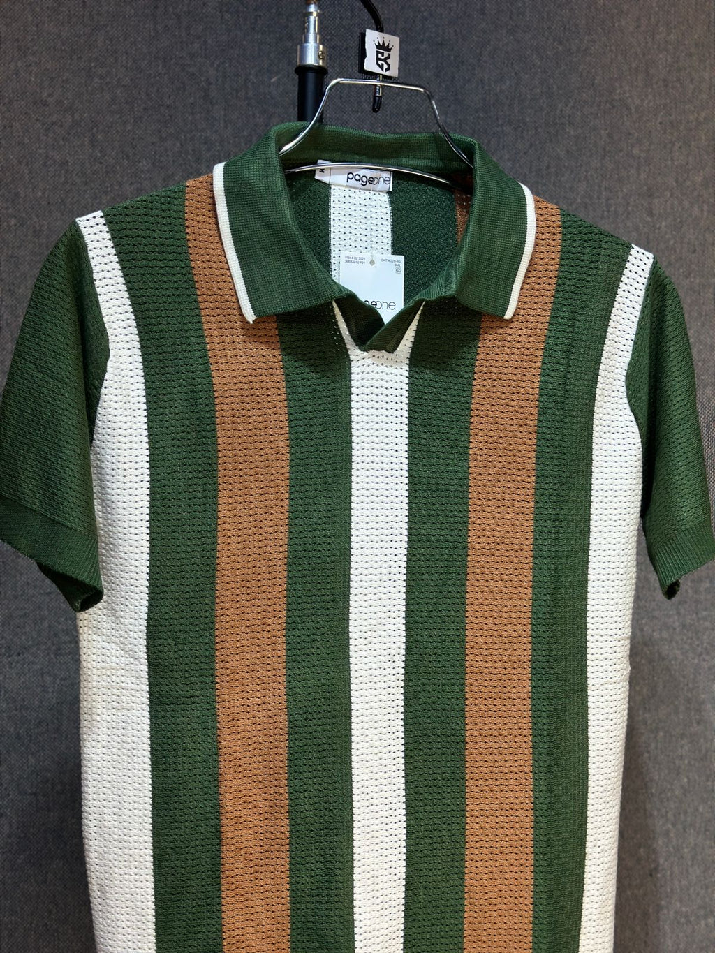 Men’s Premium Cotton Striped Polo T-Shirt