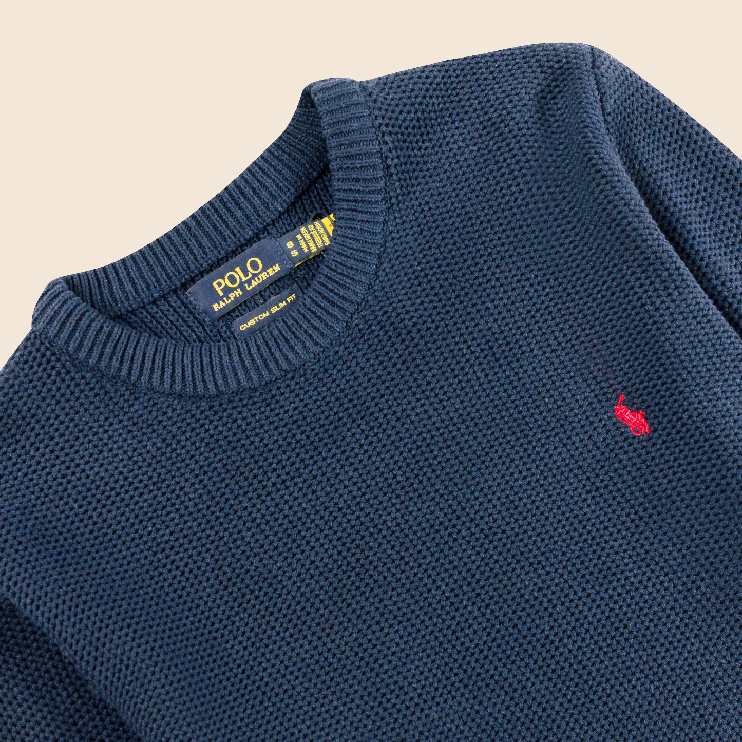Round Neck Knit Woolen Cotton Sweater for Men – Warm, Soft & Stylish Winter Wear | Navy-Blue