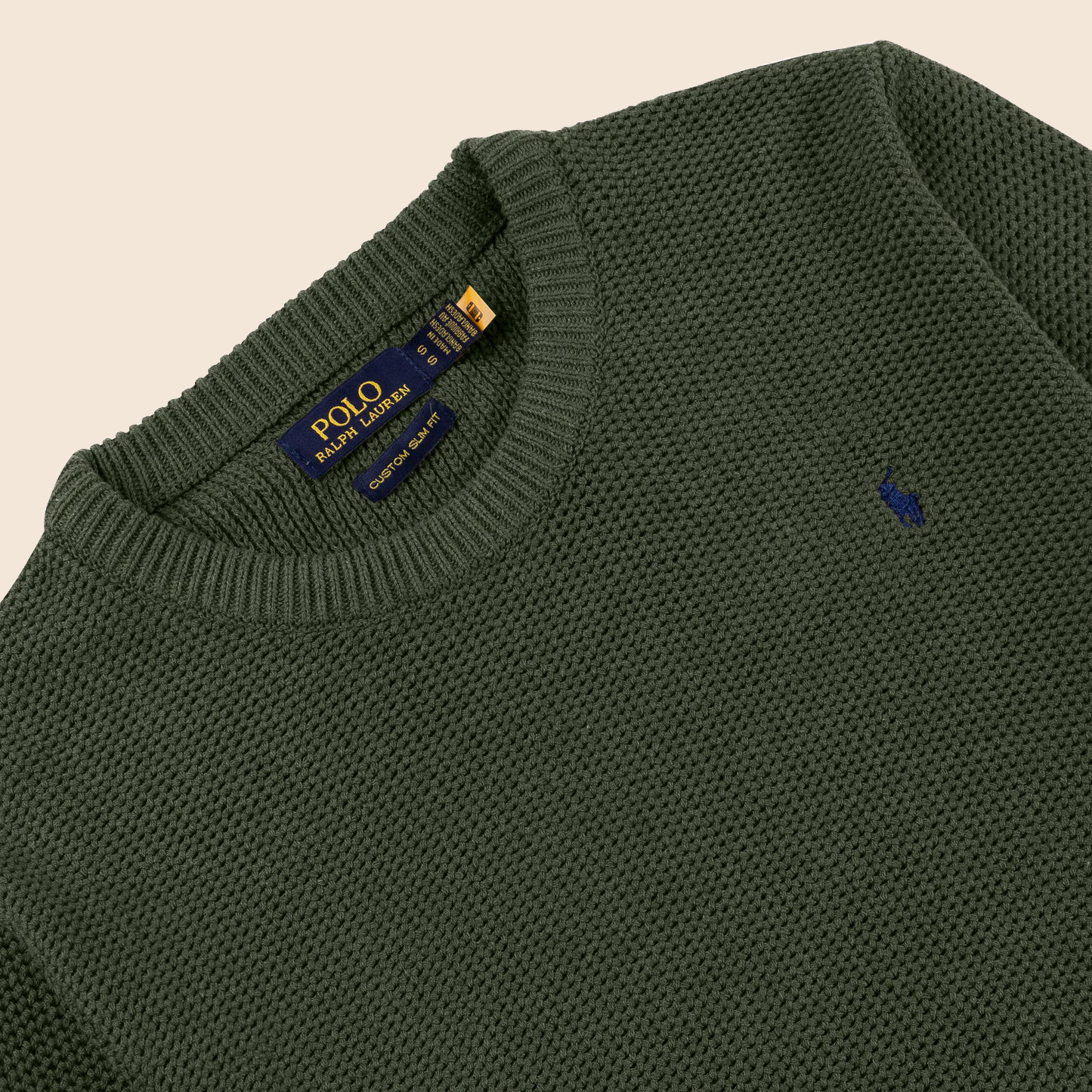 Round Neck Knit Woolen Cotton Sweater for Men – Warm, Soft & Stylish Winter Wear | Olive-Green